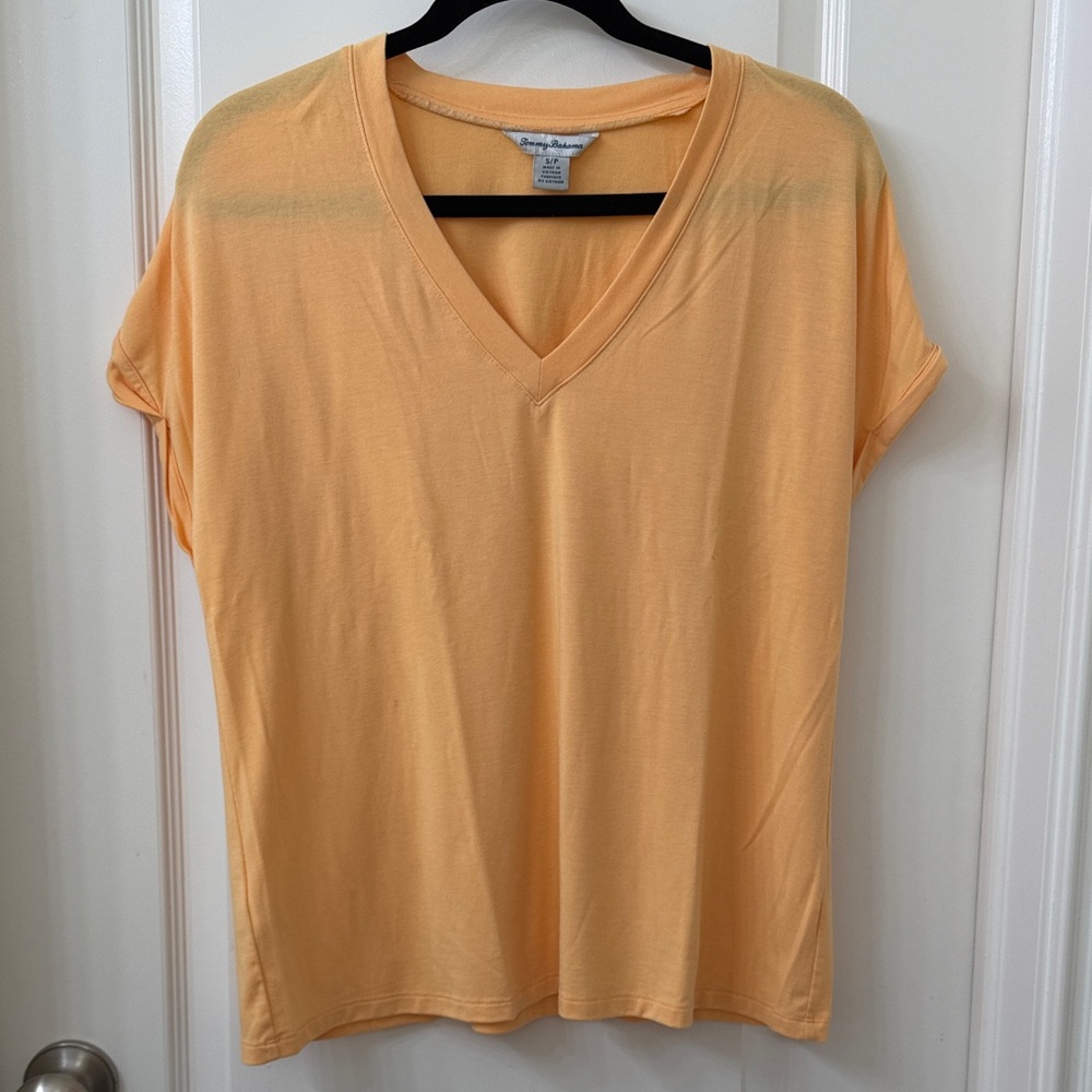 Tommy Bahama Peach V-Neck Women's Tee